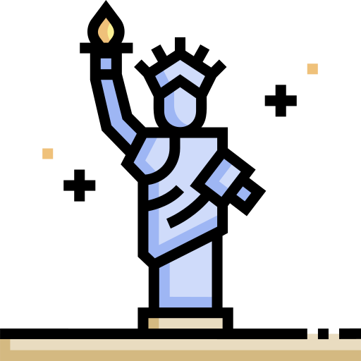 estatua de la libertad Detailed Straight Lineal color icono
