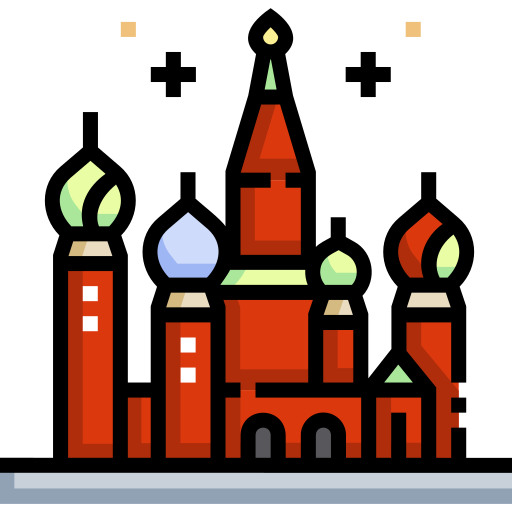 kremlin Detailed Straight Lineal color Ícone