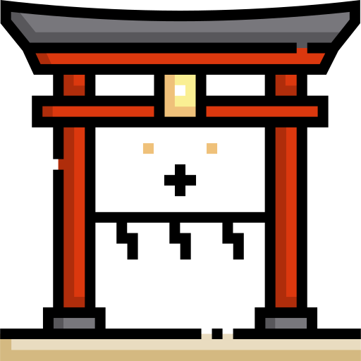 Torii gate Detailed Straight Lineal color icon