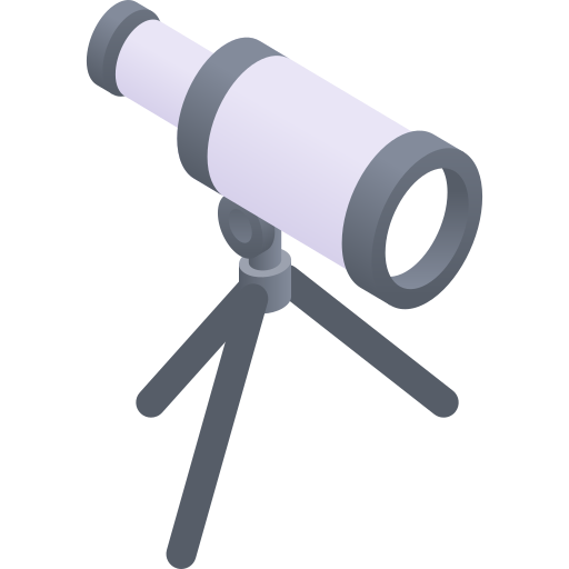 望遠鏡 Gradient Isometric Gradient icon