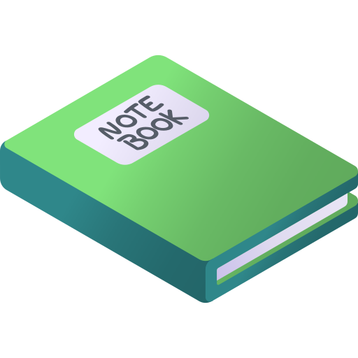 notitieboekje Gradient Isometric Gradient icoon