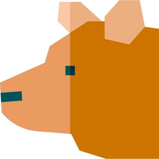 Bear Basic Straight Flat icon