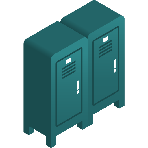 Школьный шкафчик Gradient Isometric Gradient иконка