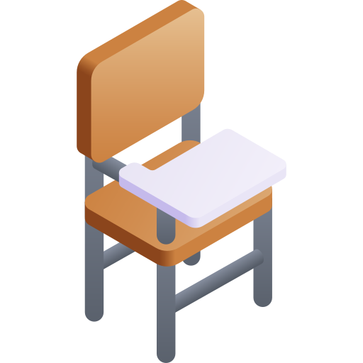 Chair Gradient Isometric Gradient icon