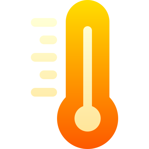 thermomètre Basic Gradient Gradient Icône