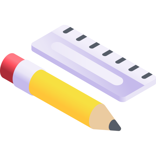 연필 Gradient Isometric Gradient icon
