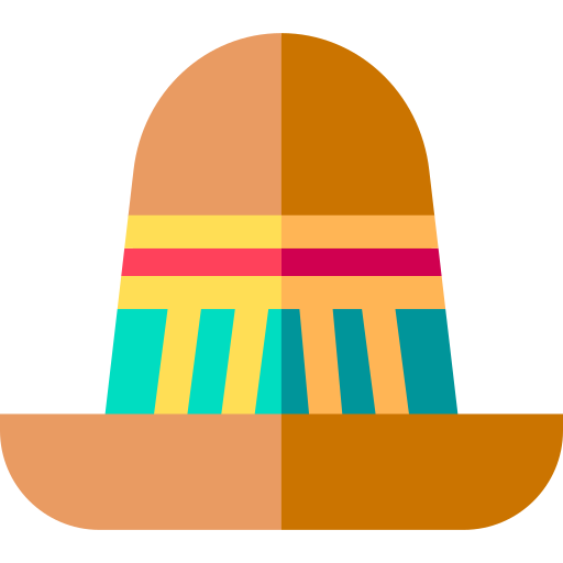 sombrero Basic Straight Flat icono