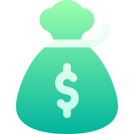 Money bag Basic Gradient Gradient icon