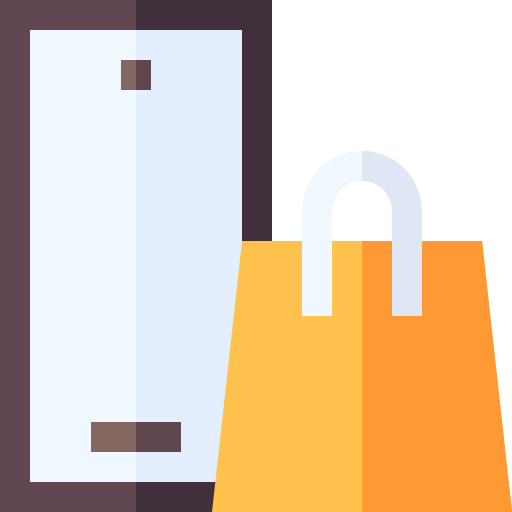 compras móviles Basic Straight Flat icono
