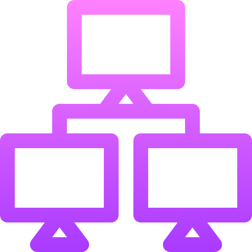 Электронное обучение Basic Gradient Lineal color иконка
