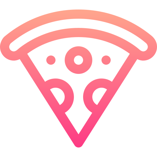 Pizza slice Basic Gradient Lineal color icon