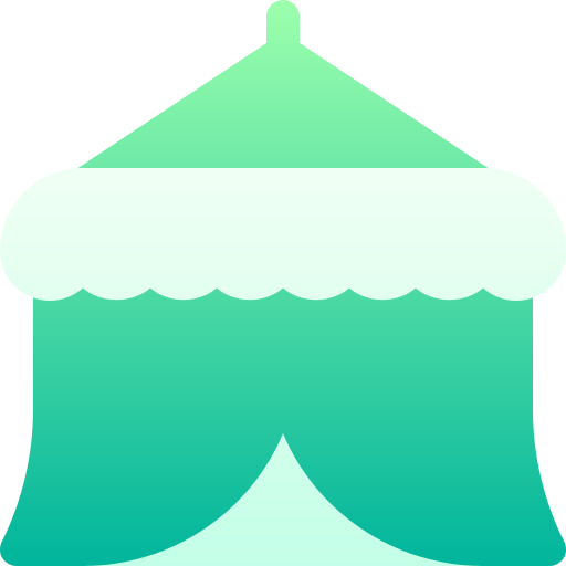 서커스 텐트 Basic Gradient Gradient icon
