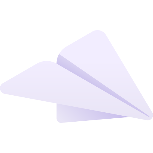avion en papier Gradient Isometric Gradient Icône
