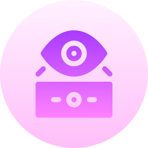 vision Basic Gradient Circular icon