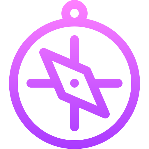 kompas Basic Gradient Lineal color ikona