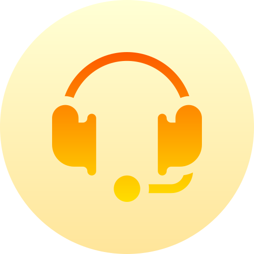 headset Basic Gradient Circular icon