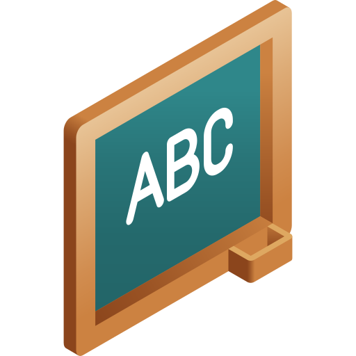 Blackboard Gradient Isometric Gradient icon