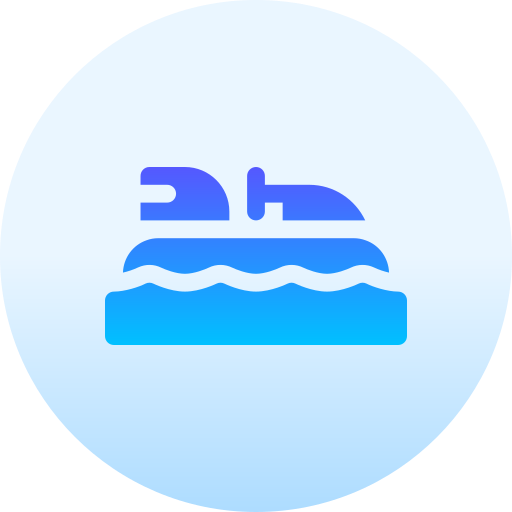 バンパーボート Basic Gradient Circular icon