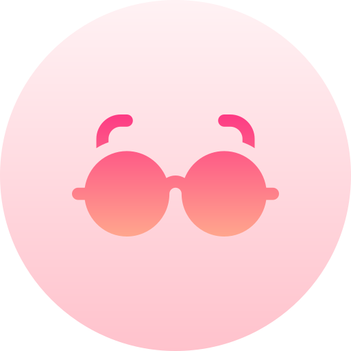 안경 Basic Gradient Circular icon