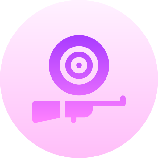 ショットガン Basic Gradient Circular icon