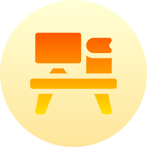 schreibtisch Basic Gradient Circular icon