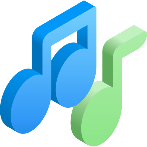 음악 공책 Gradient Isometric Gradient icon