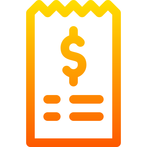 Bill Basic Gradient Lineal color icon