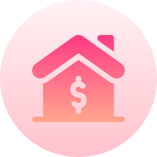 hipoteca Basic Gradient Circular icono