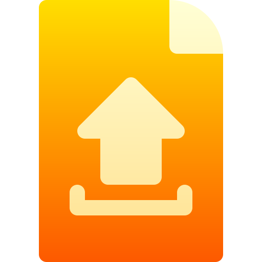 ファイルのアップロード Basic Gradient Gradient icon
