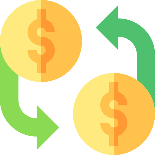 Currency exchange Basic Straight Flat icon