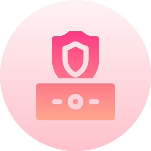 Protection Basic Gradient Circular icon