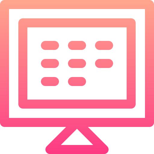 calendario Basic Gradient Lineal color icona