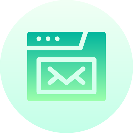 email Basic Gradient Circular icono
