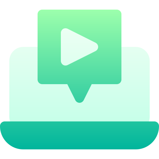 chat de video Basic Gradient Gradient icono