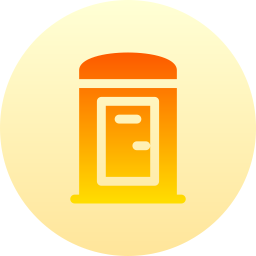 公衆トイレ Basic Gradient Circular icon