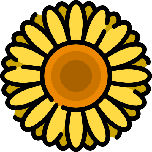 zonnebloem Special Lineal color icoon