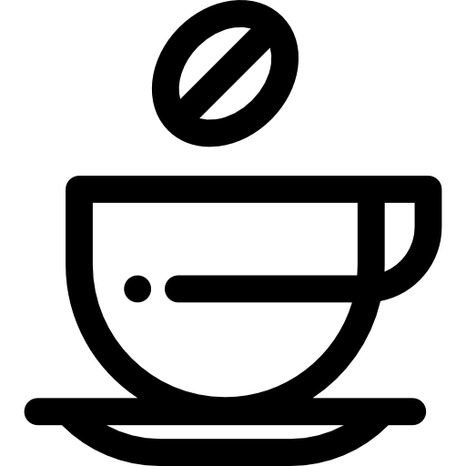 xícara de café Detailed Rounded Lineal Ícone