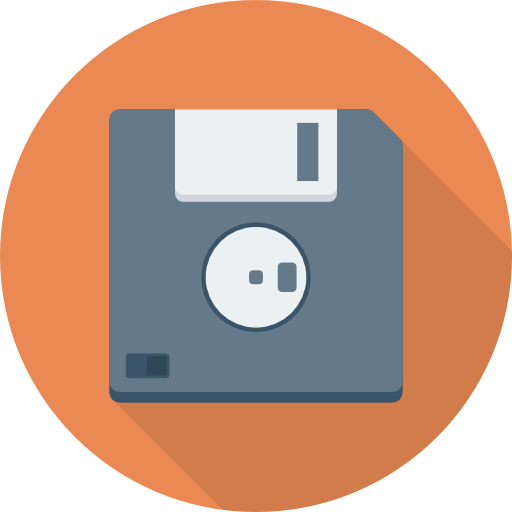 disquete Dinosoft Circular Ícone