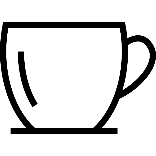 filiżanka kawy Dinosoft Lineal ikona
