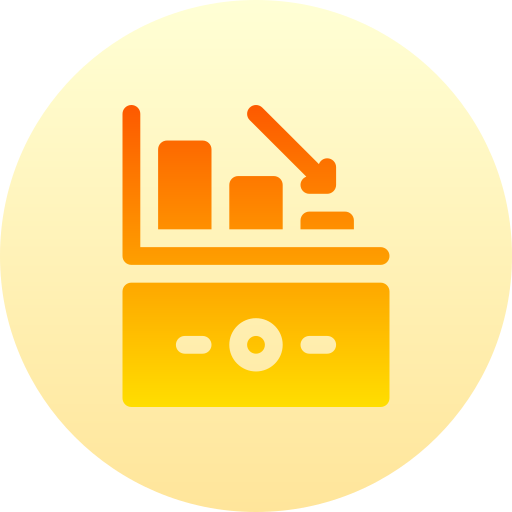 Loss Basic Gradient Circular icon