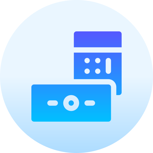 Calculator Basic Gradient Circular icon