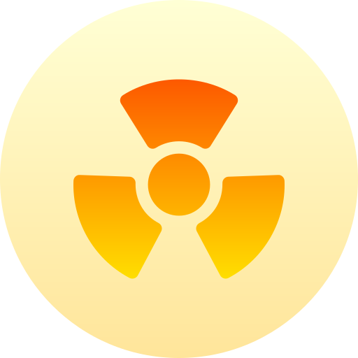 放射線 Basic Gradient Circular icon