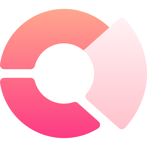 cirkeldiagram Basic Gradient Gradient icoon