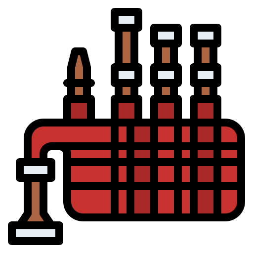 Bagpipes Iconixar Lineal Color icon