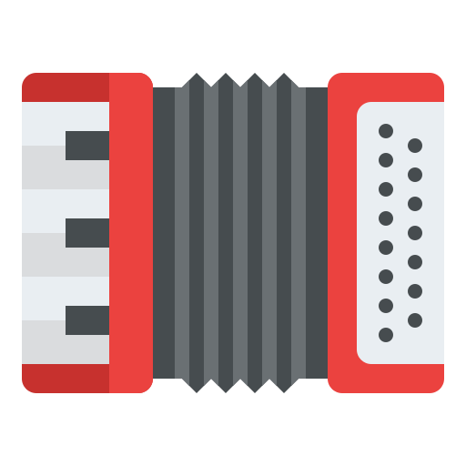 accordeon Iconixar Flat icoon