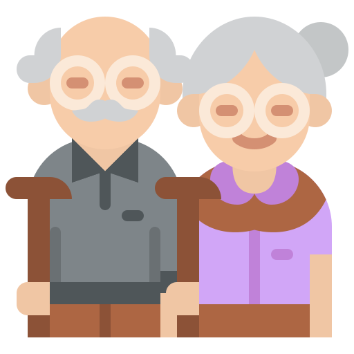 Бабушка и дедушка Iconixar Flat иконка