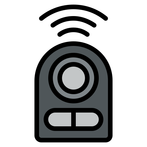 telecomando della fotocamera Iconixar Lineal Color icona