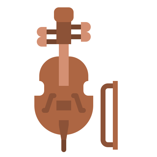 violonchelo Iconixar Flat icono