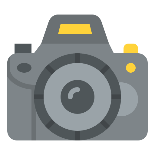 dslr-camera Iconixar Flat icoon