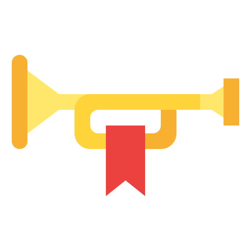 trompeteo Iconixar Flat icono